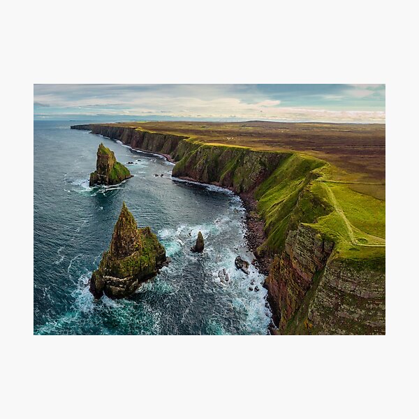 Duncansby Head Coastline and Stacks Photographic Print