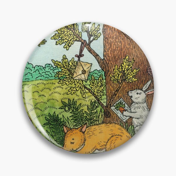 Artikelvorschau, Boy, fox and hare. Autumn landscape in watercolor and ink. entworfen und verkauft von Yovin11.