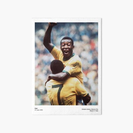  Neymar & Pele Autograph Promo Print - Brazil Legends- Framed  8x10: Posters & Prints