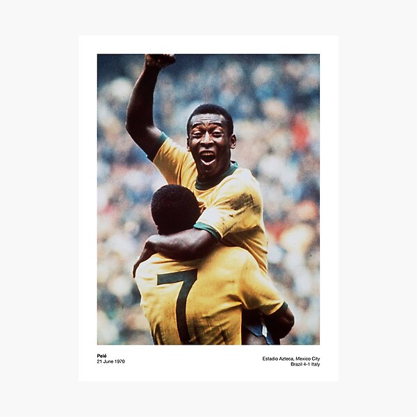 Item preview, Pelé's Triumph: 1970 World Cup Legend Print designed and sold by redprime.
