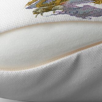 Alternate view of Flying dragon Throw Pillow