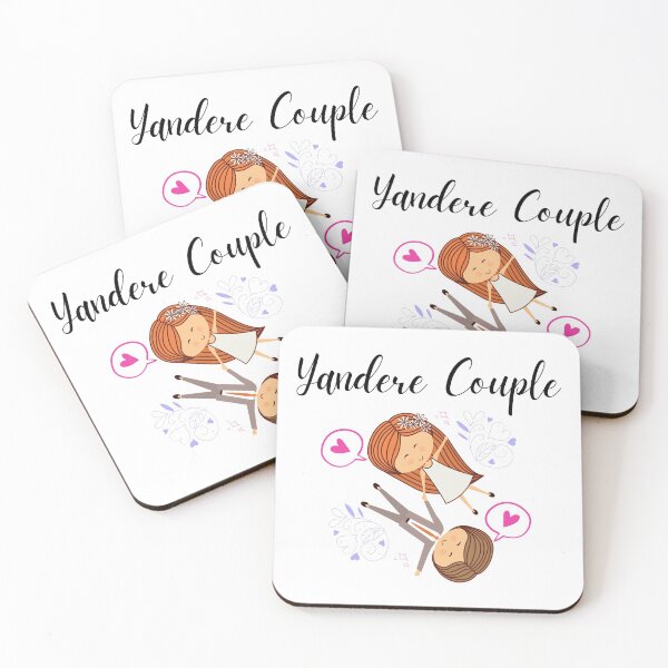 Item preview, Yandere couple married lovely characters digital art gift idea pastel colors designed and sold by conceptDVS.