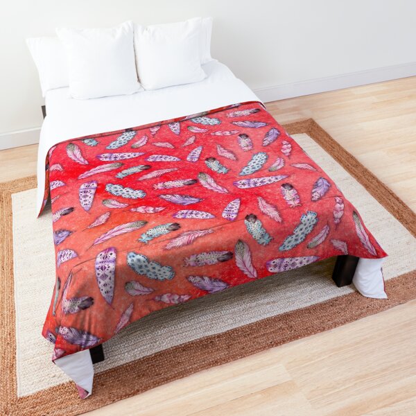 Feathered Watercolor 11 Bedroom Textile Comforter