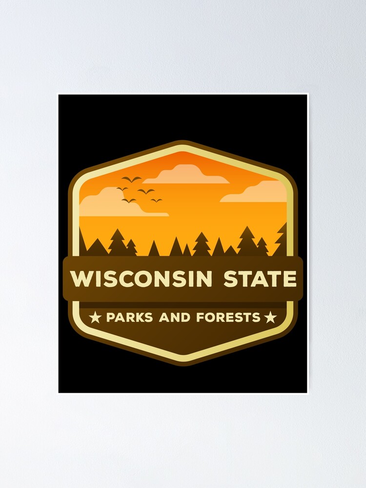 "Wisconsin State Park Sticker " Poster for Sale by nextwebdz Redbubble