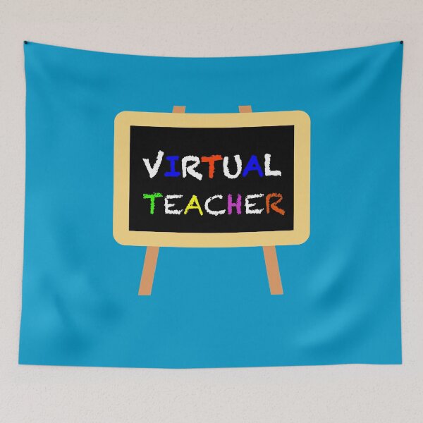 Item preview, Virtual Teacher designed and sold by WordsmithNerd.