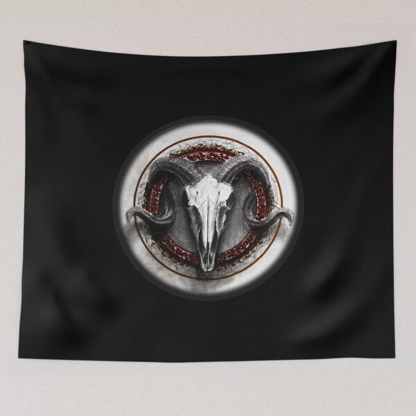 Item preview, Ram Skull Calligraffitti designed and sold by Cretalyst.