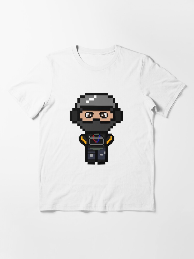 Rainbow Six Siege Bandit Pixel Art T Shirt By Peex Art Redbubble - bandit rainbow six siege t shirt roblox