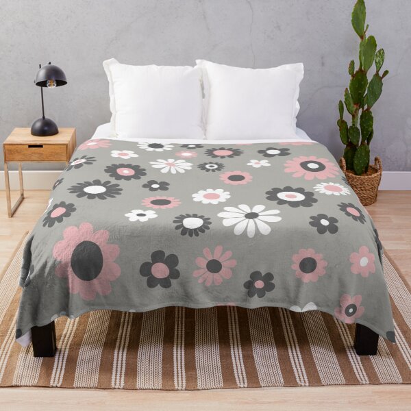 Item preview, Pink and Grey Flowers designed and sold by Cute-Kingdom.