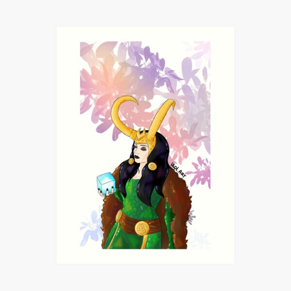 Lowkey Loki Art Print By Ikolart Redbubble