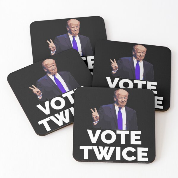 Item preview, TRUMP VOTE TWICE designed and sold by TheFirstOne.