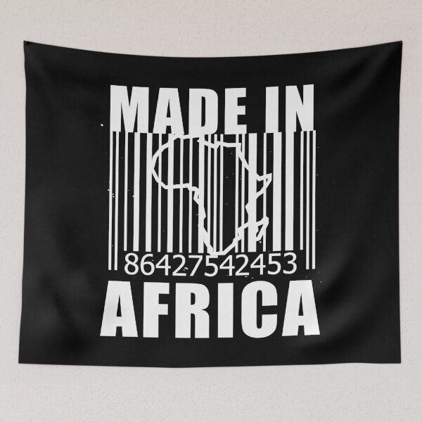 Item preview, Made in Africa proudly african black pride barecode designed and sold by GoodyLeo.