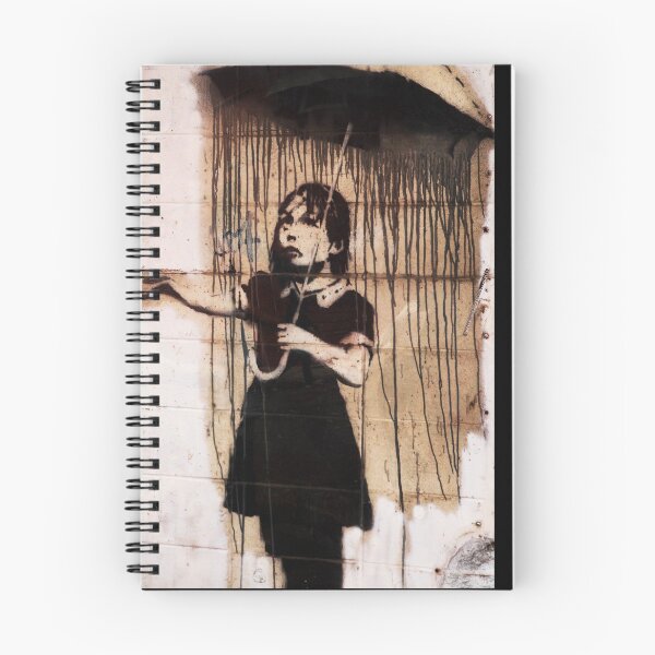 Item preview, Girl in the Rain with Umbrella - Stencil Art by Banksky designed and sold by WE-ARE-BANKSY.