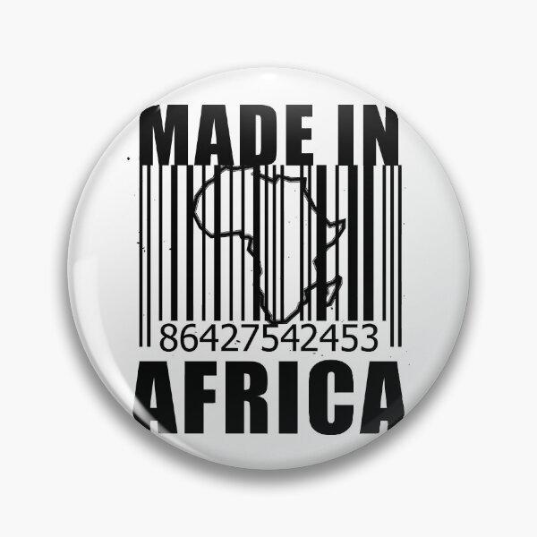 Item preview, Made in Africa proudly african black pride barecode designed and sold by GoodyLeo.