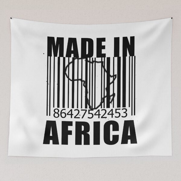 Item preview, Made in Africa proudly african black pride barecode designed and sold by GoodyLeo.