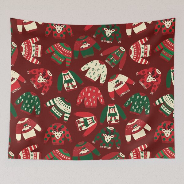 Item preview, Ugly Christmas Sweater Pattern designed and sold by OrnamentallyYou.