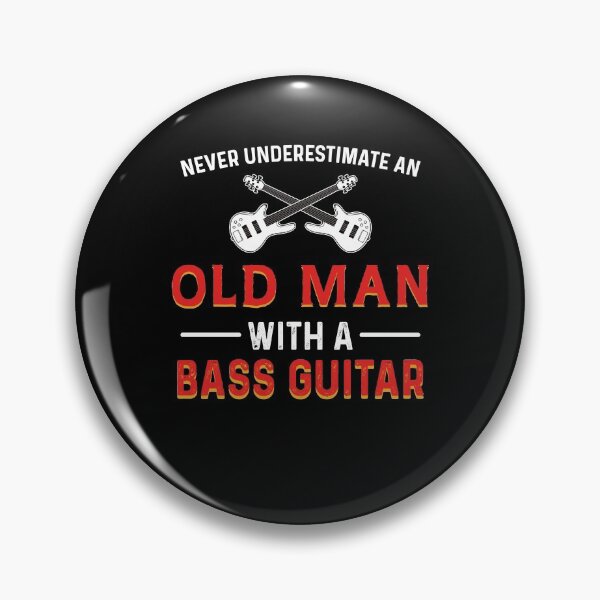 Item preview, Bass Guitar Bassist Guitarist Musician Old Man designed and sold by 4tomic.