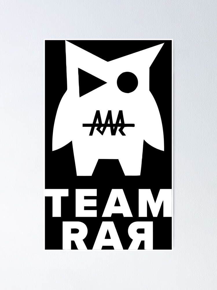 Team Rar Poster By Xxmerch Redbubble