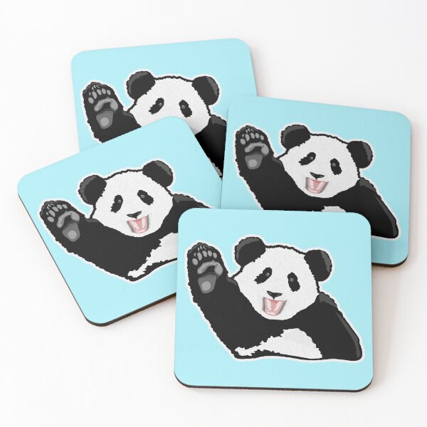 Item preview, Panda saying Hi! Vector Art - Blue designed and sold by Ngaiseot.