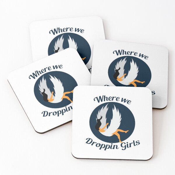 Item preview, Fallen angel Where we droppin girls papercut design designed and sold by anins-azuree.