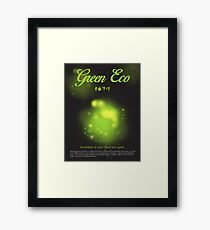 Green Eco Framed Print