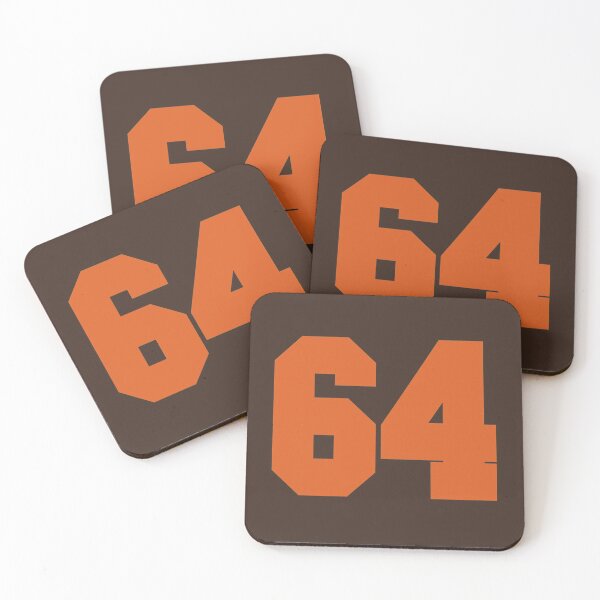 Item preview, 64 Number Cleveland Sports Sixty-Four Brown Jersey designed and sold by HelloFromAja.