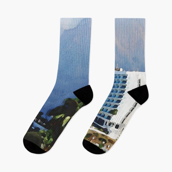 Item preview, Los Gigantes Tenerife Watercolour effect designed and sold by Gerald Waters.