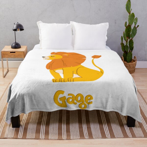 Item preview, Gage Lion Baby Boy Wild Animal Name designed and sold by HelloFromAja.