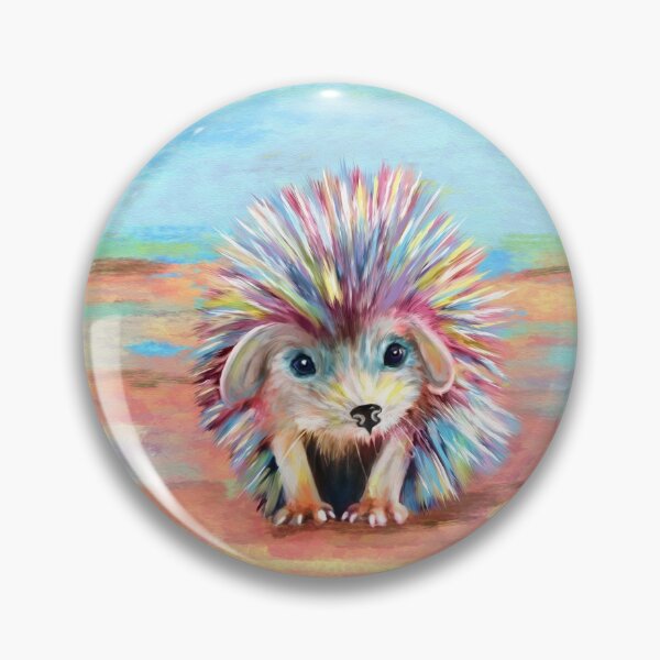 Item preview, Cute baby hedgehog pastels designed and sold by k9printart.