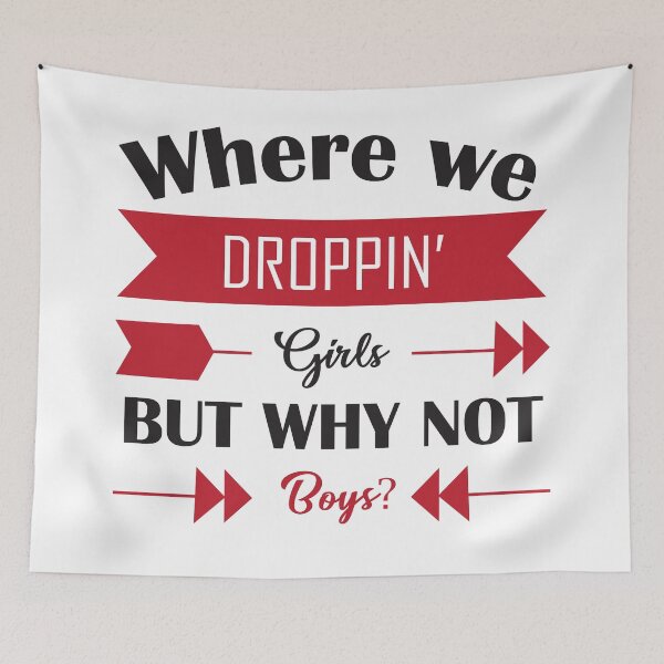 Item preview, Funny Where we droppin girls text design designed and sold by anins-azuree.