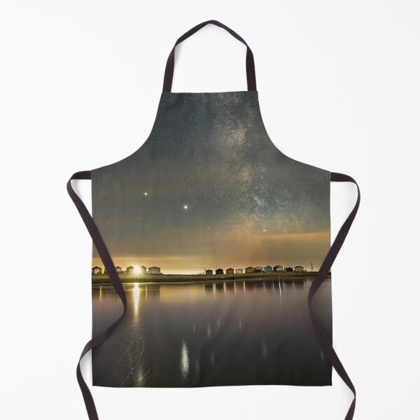 Item preview, Whitstable Seasalter beach huts at night under Milky way designed and sold by rogerstanger.
