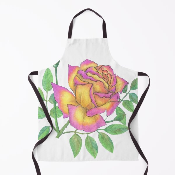 Item preview, Rose flower. Illustration with colored pencils and ink. designed and sold by Yovin11.