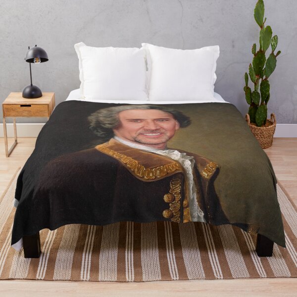 Item preview, Nicolas Cage shower curtain, tshirt, portrait, painting designed and sold by fkingrainbow.