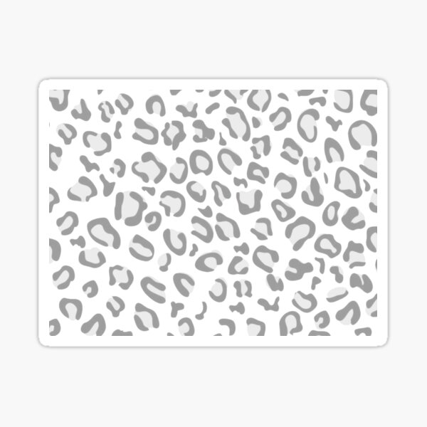 Gray cheetah print Sticker