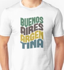 Camiseta unisex Buenos Aires Retro Wave