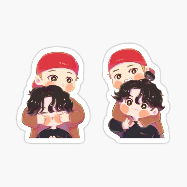 squishy tierno kookv Pegatina