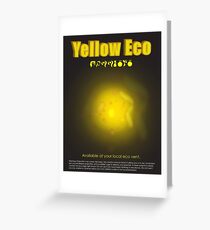 Yellow Eco Greeting Card