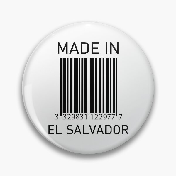 Item preview, Made in El Salvador Bar code Style T shirt Mugs Stickers designed and sold by Mozi Design.