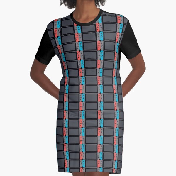 Classic Nintendo Switches Graphic T-Shirt Dress