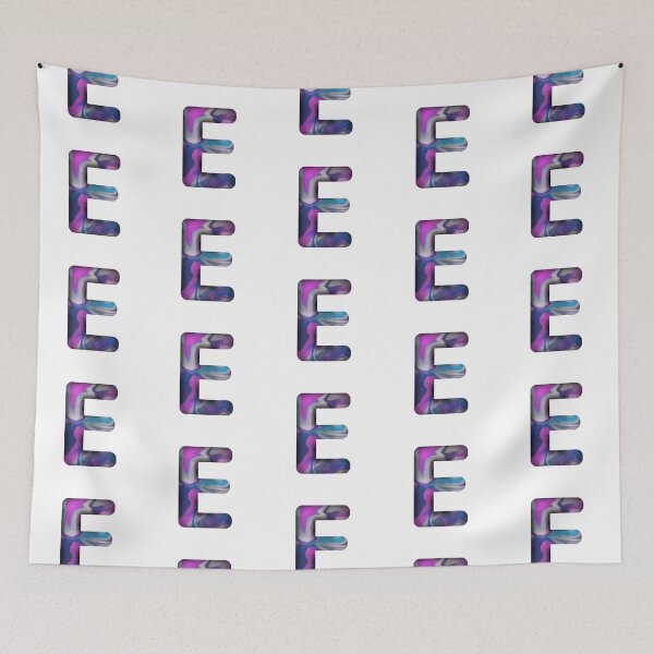 Item preview, letter E wavy aestetic vibe designed and sold by Rime-art.