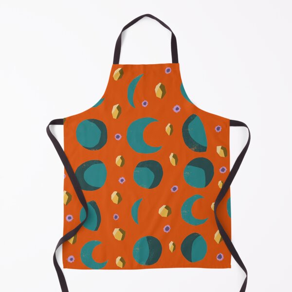 Item preview, green moons on orange sky designed and sold by Pacesyte.