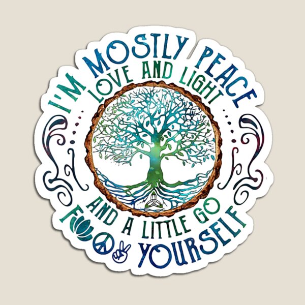 Item preview, Yoga I'm Mostly Peace Love And Light A Little Go designed and sold by hoakttctn.