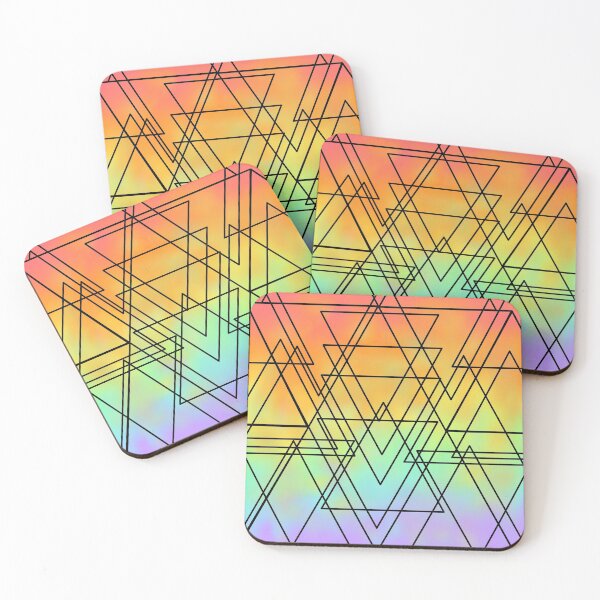 Item preview, Rainbow triangular geometric style design  designed and sold by L1221e92.