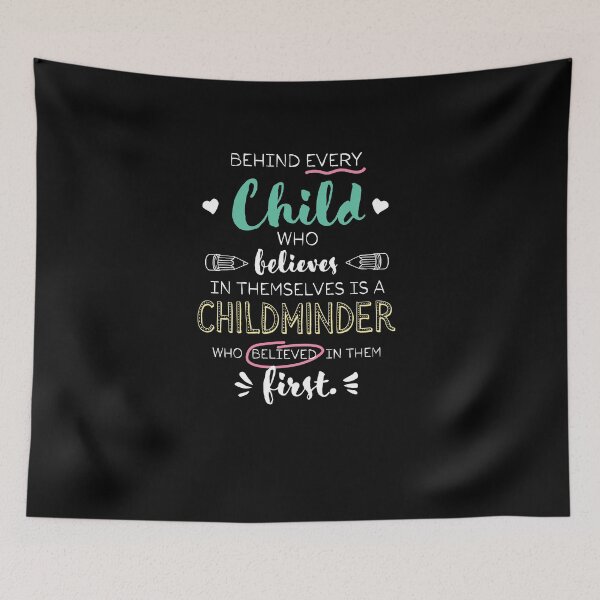 Item preview, Great Childminder who believed - Appreciation Quote designed and sold by betternotes.