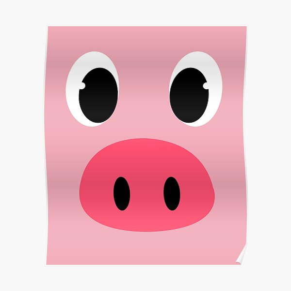 Kids Pig Posters Redbubble - badgy piggy roblox in 2020 piggy cute drawings cartoon art