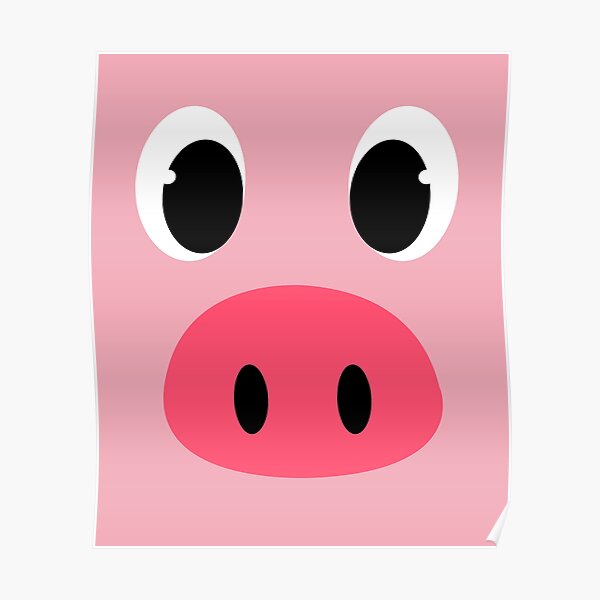 Kids Pig Posters Redbubble - diy roblox piggy costume