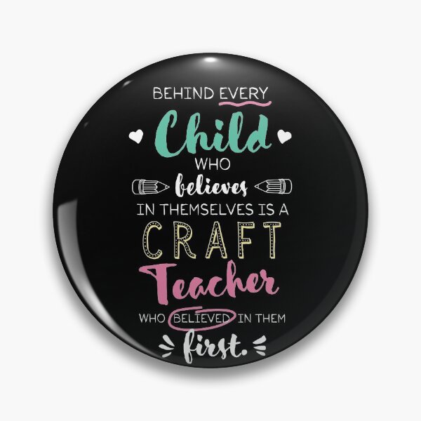 Artikelvorschau, Great Craft Teacher who believed - Appreciation Quote entworfen und verkauft von betternotes.