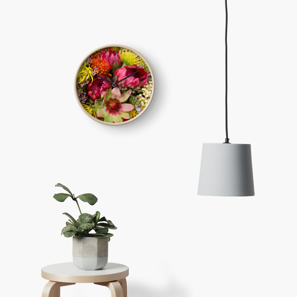 Protea Design in South Africa Clock
