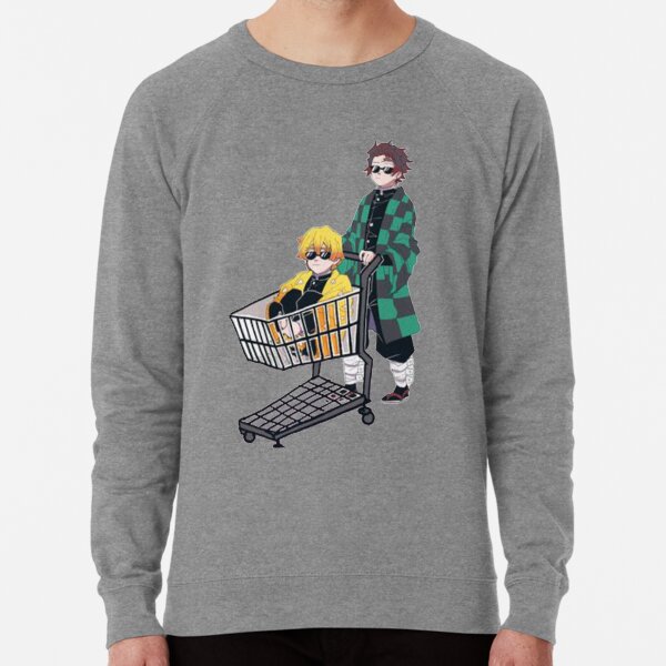 tanjiro and zenitsu in a supermarket Lightweight Sweatshirt