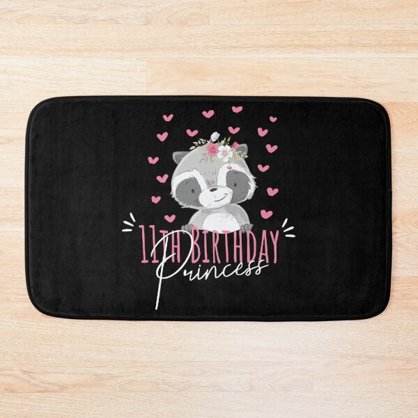 Item preview, 11th Birthday Princess Girl 11 Years Old Raccoon Lover B-Day graphic designed and sold by Grabitees.