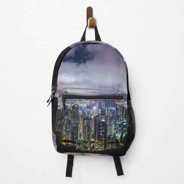 Item preview, Beautiful evening view of the Hong Kong city, HK downtown view. | Hong Kong souvenir. designed and sold by 2AcesDesign.